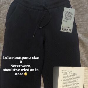 lululemon athletica Black Jogger Pants